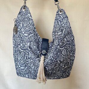 Kipling Woodstock Alexsy Medium Shoulder Bag Blue Embrace GG Kipling